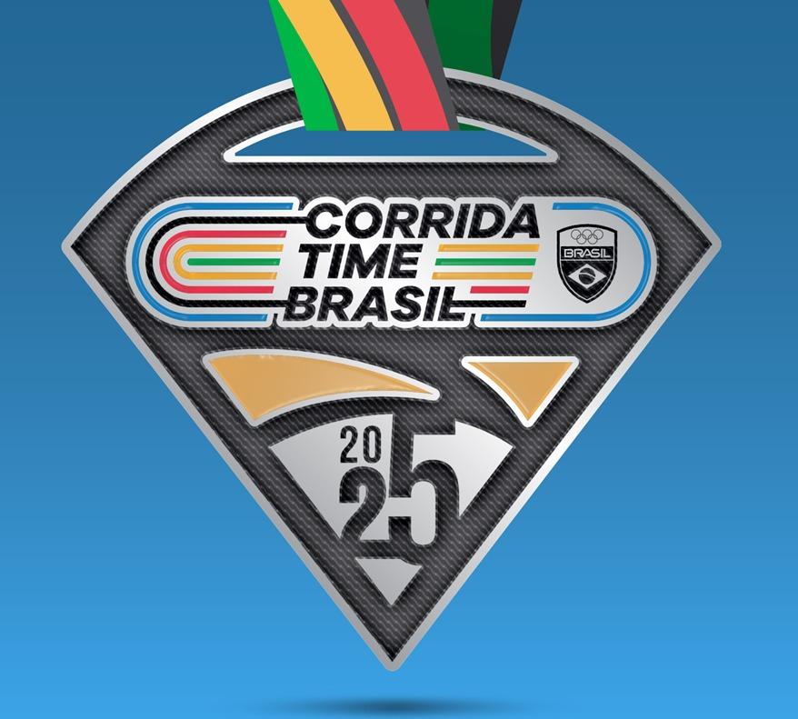 Corrida Time Brasil será realizada anualmente até 2028 e medalhas formarão 'chama olímpica'