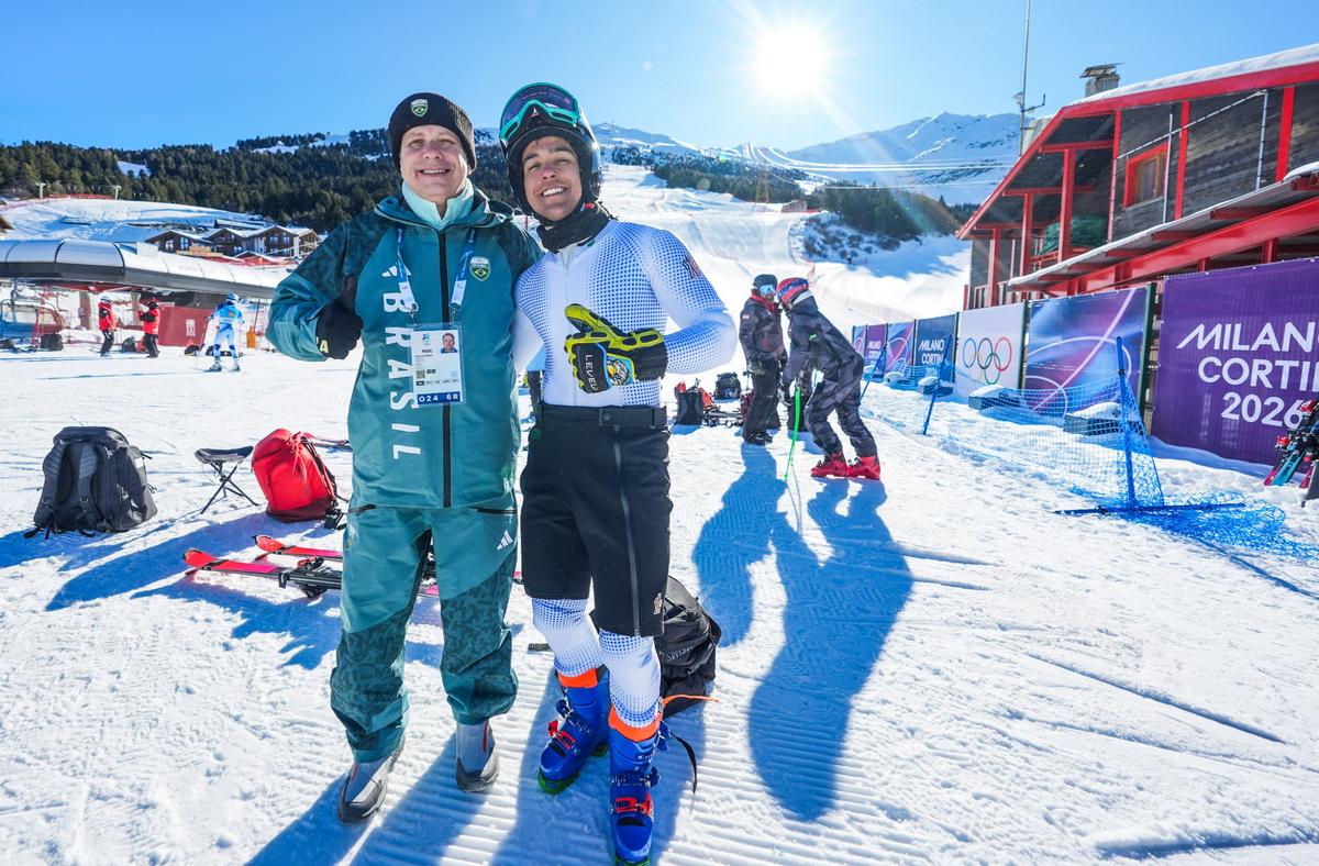 Presidente Marco La Porta acompanha treino do esqui alpino em Bormio e reforça confiança em bom desempenho do Brasil