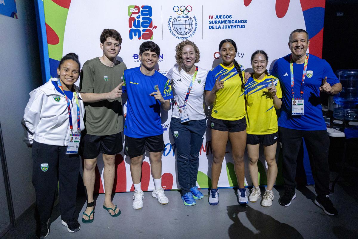 Badminton faz dobradinha de ouro nos Jogos Sul-Americanos da Juventude Panamá 2026