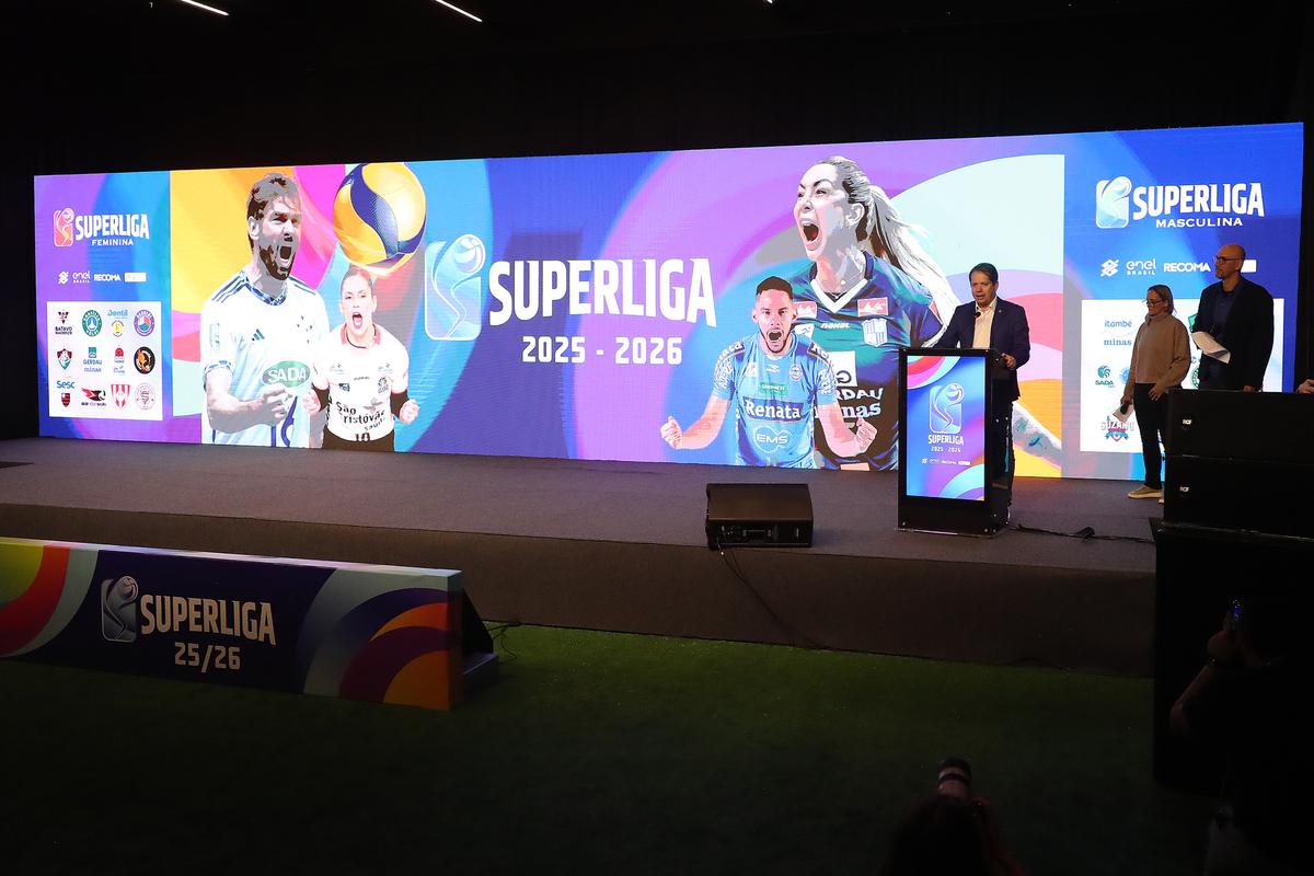 Superliga é lançada na COB Expo com presença de grandes nomes do vôlei brasileiro