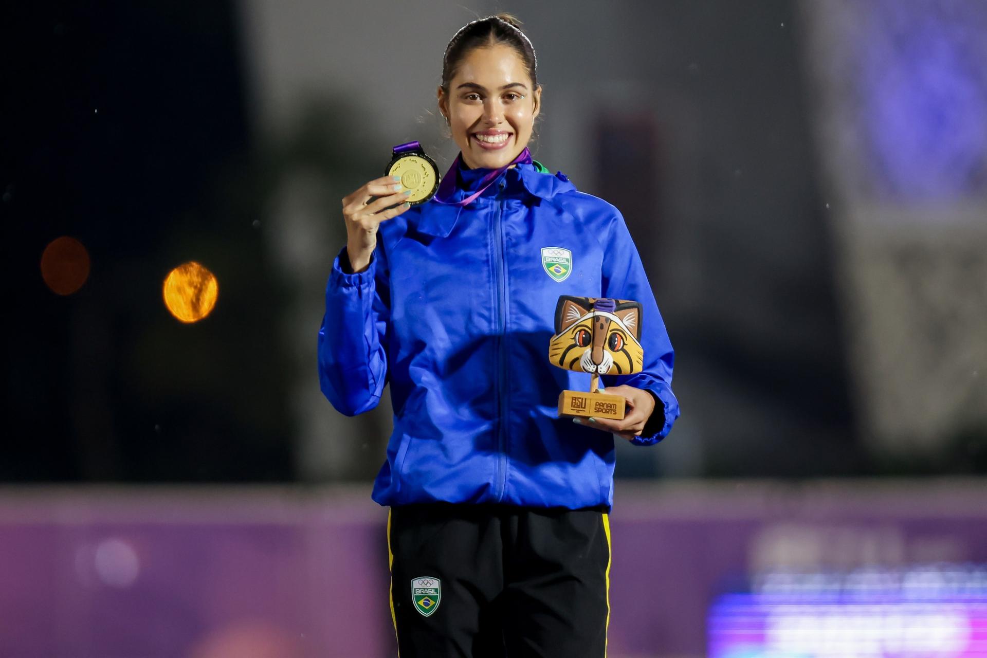 Sabrina Gabriele do Time Brasil conquista a medalha de ouro e a vaga nos Jogos Pan-Americanos de Lima 2027. Foto: Miriam Jeske/COB.