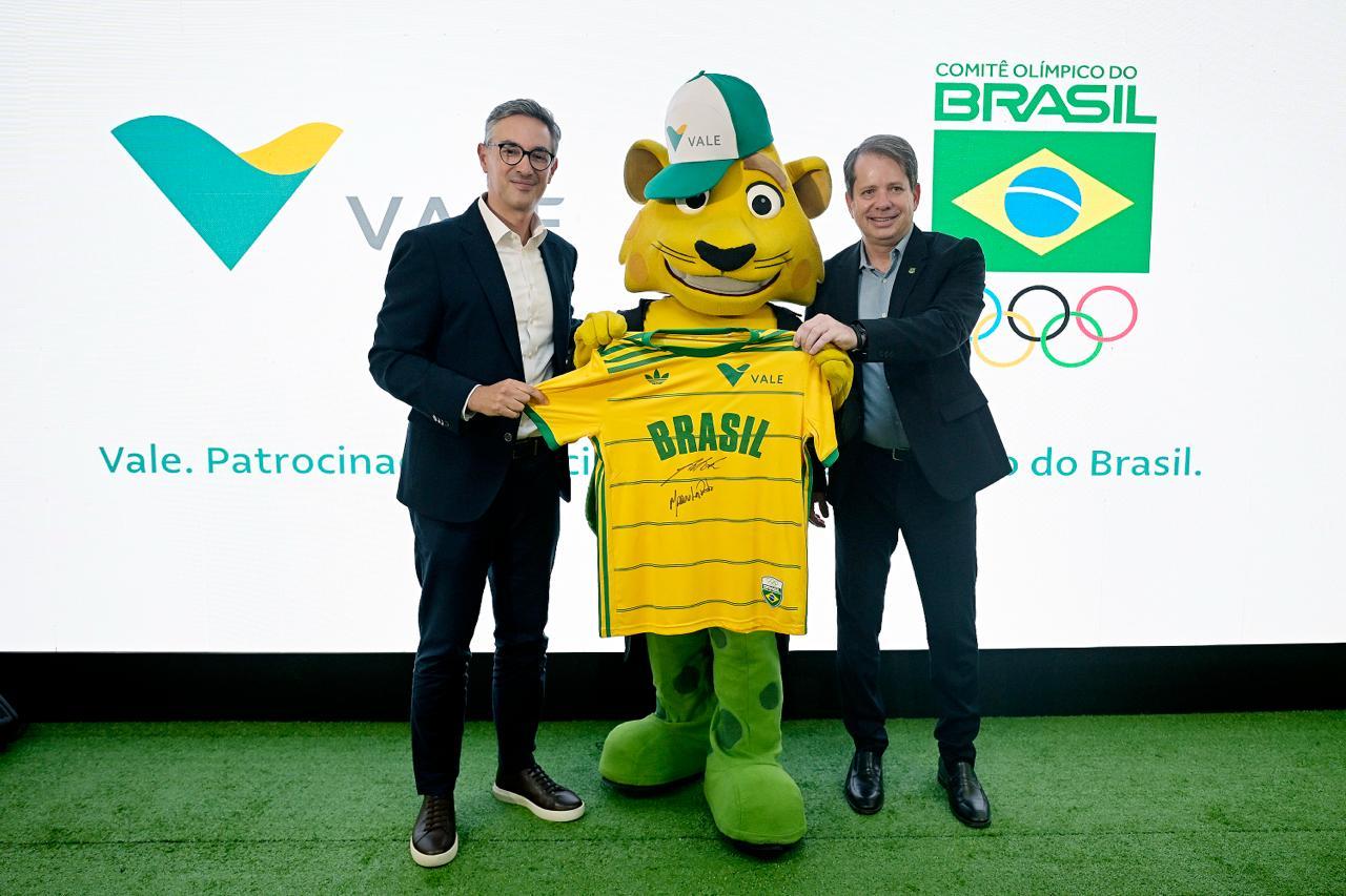 Gustavo Pimenta, Presidente da Vale, Ginga e Marco La Porta, Presidente do COB - Foto: Alexandre Loureiro/COB COB e Vale anunciam parceria que une transformação social, alta performance e emoção pelo esporte